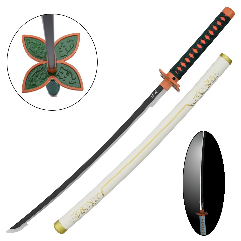 Katana naranja Shinobu Kocho en Bambú con LED