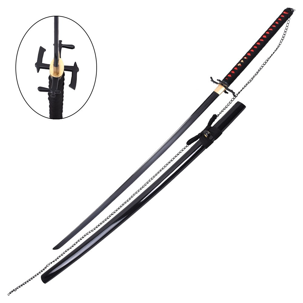 Katana decorativa no oficial hecha a mano de Tensa Zangetsu - Bleach