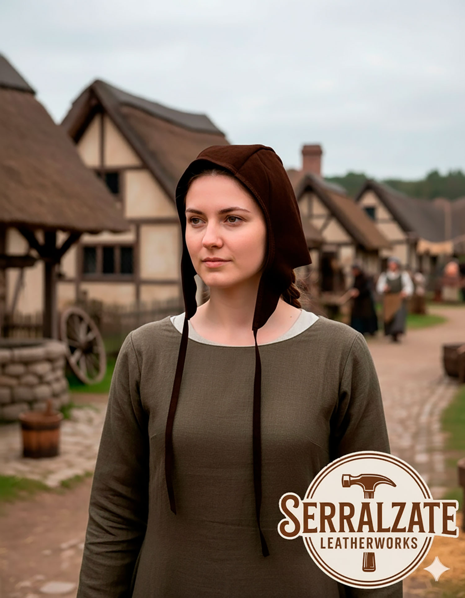 Crespina medieval explorador - Marrón oscura