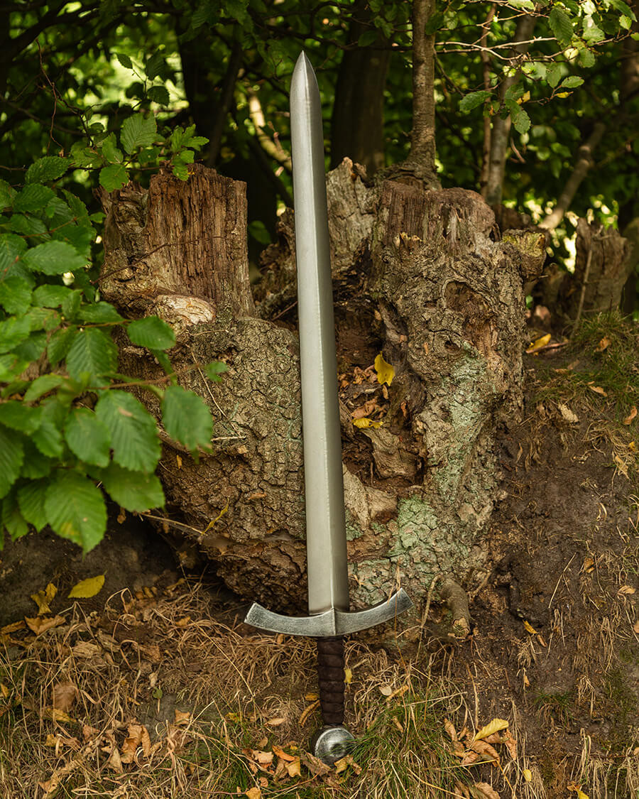 Espada medieval larga LARP modelo Heinrich, acabado dorado