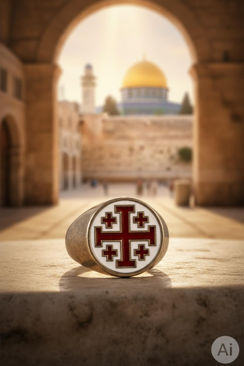 Anillo cruces templarias