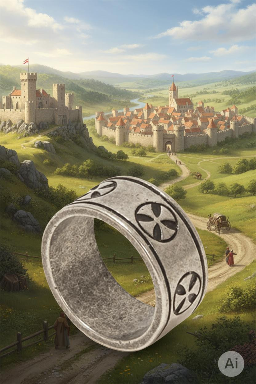 Anillo cruces templarias