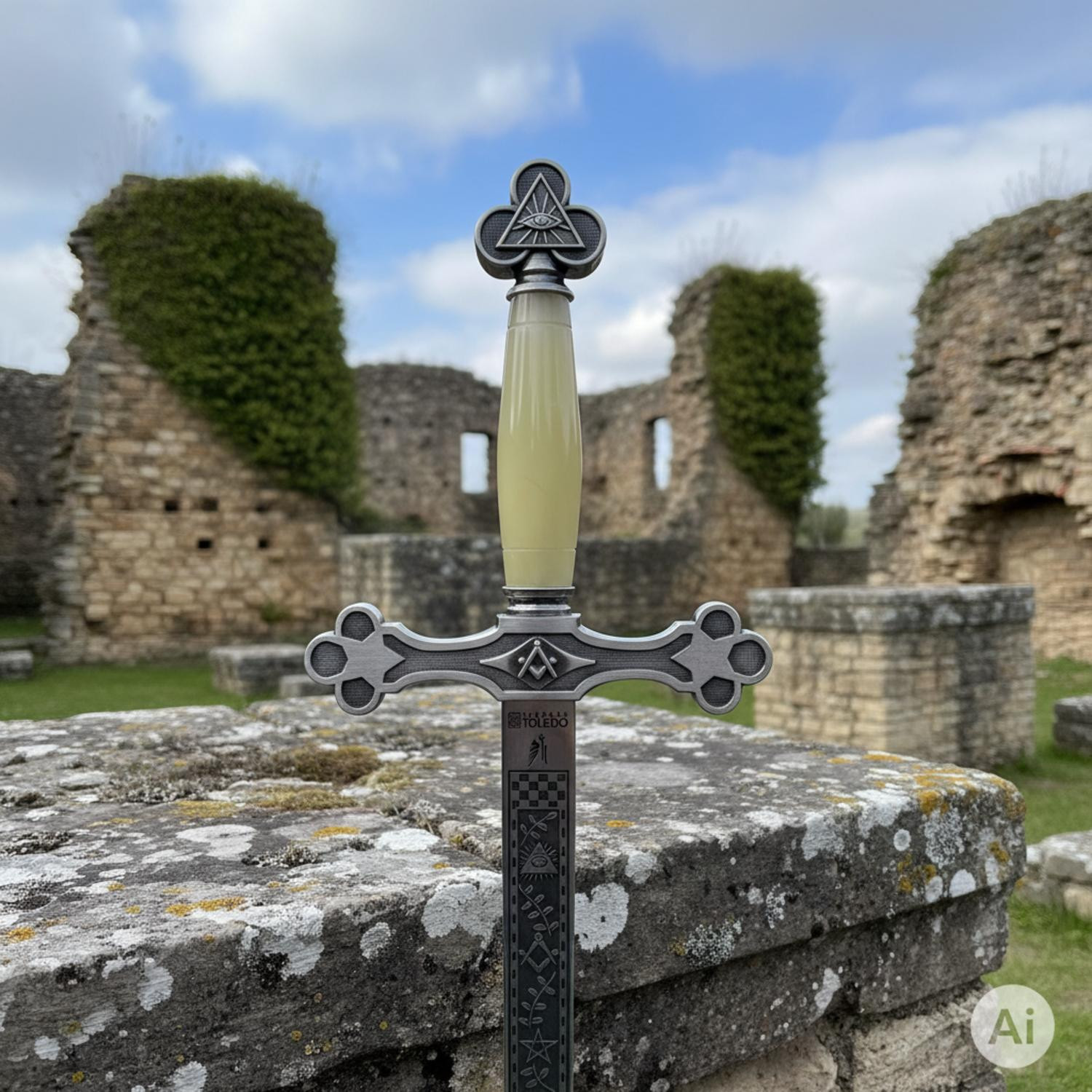 Espada Logia Masónica nácar