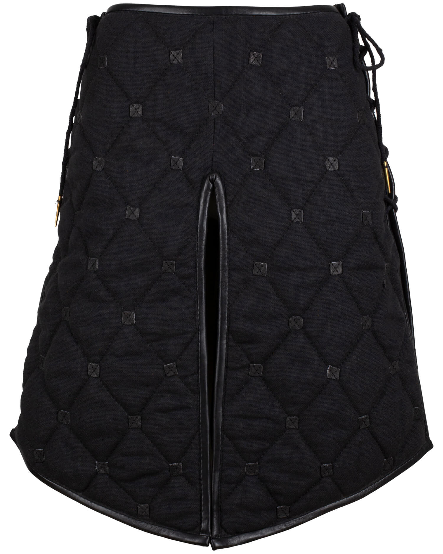 Falda medieval gambesón algodón modelo Kovira, color negro