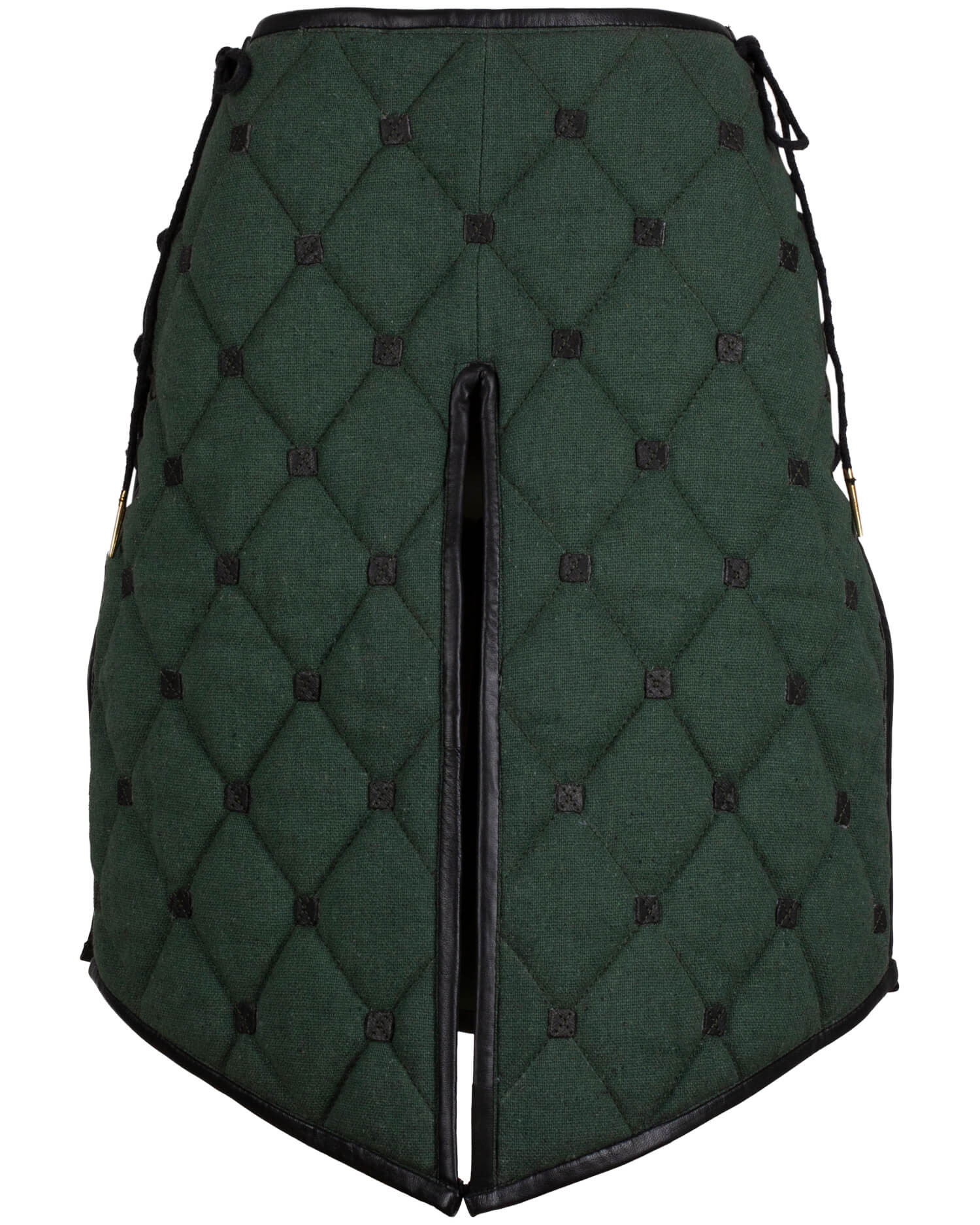 Falda medieval gambesón algodón modelo Kovira, color verde