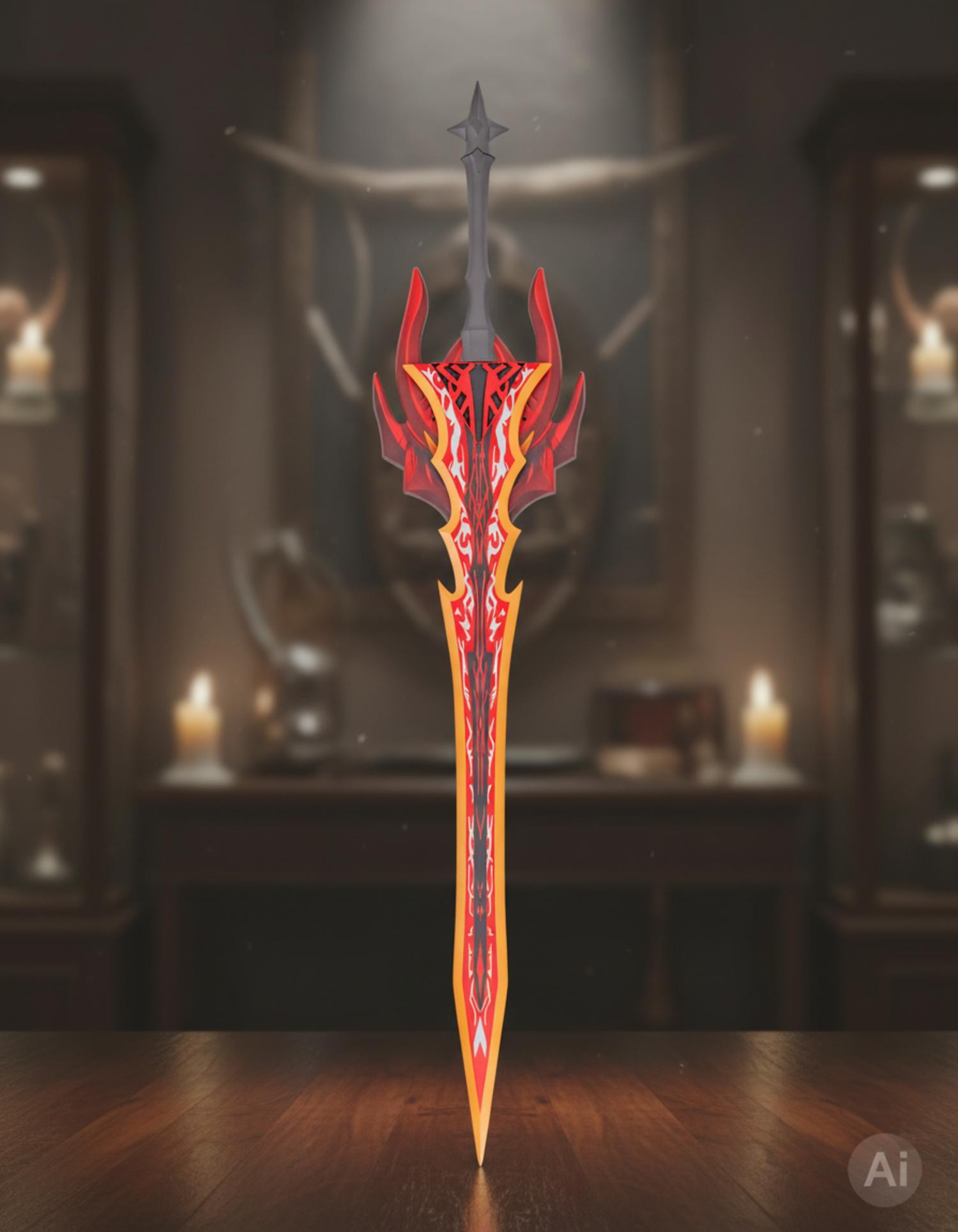 Espada larga del Rey Demonio de Solo Leveling