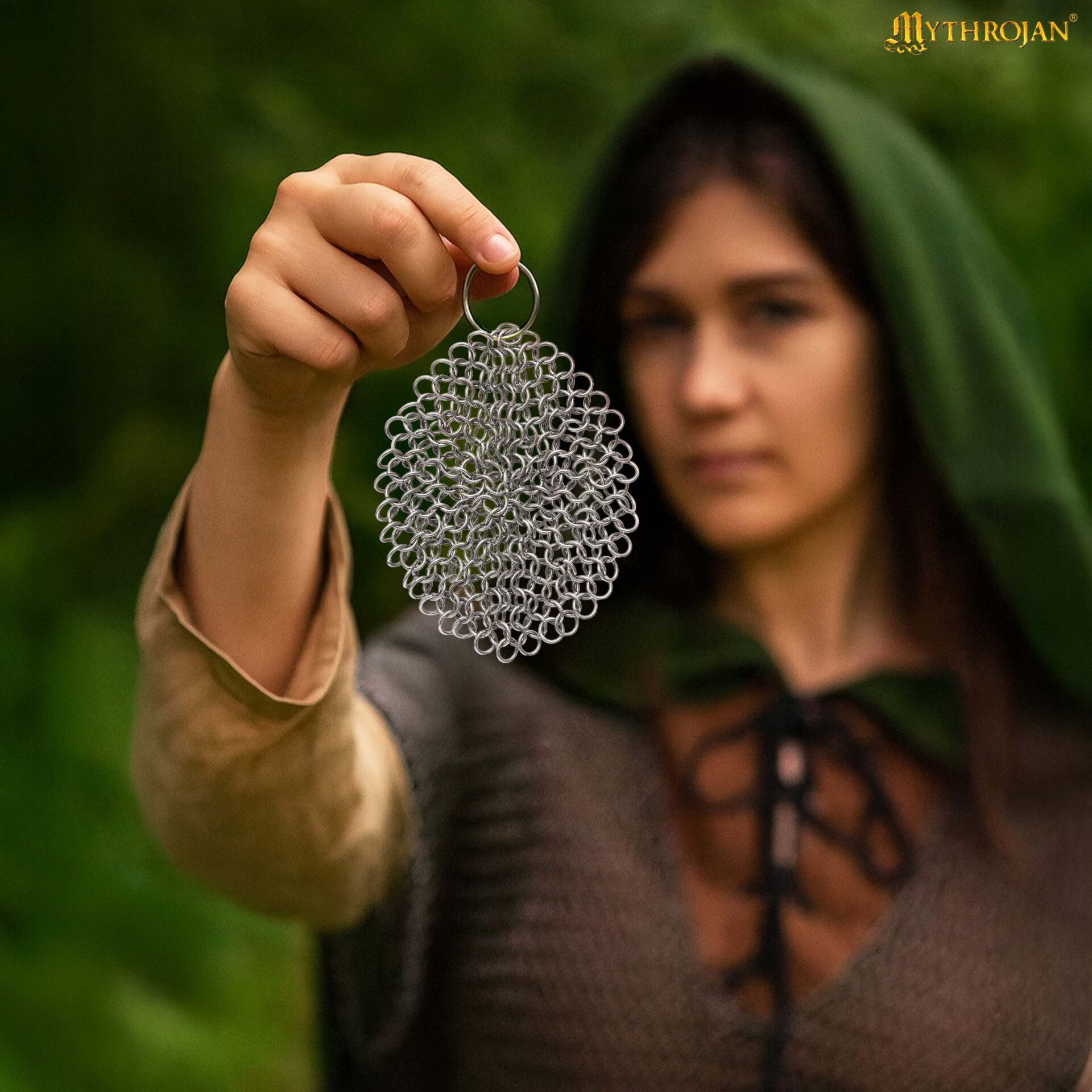 Llavero resistente cota de malla de acero (18x18 cm.)