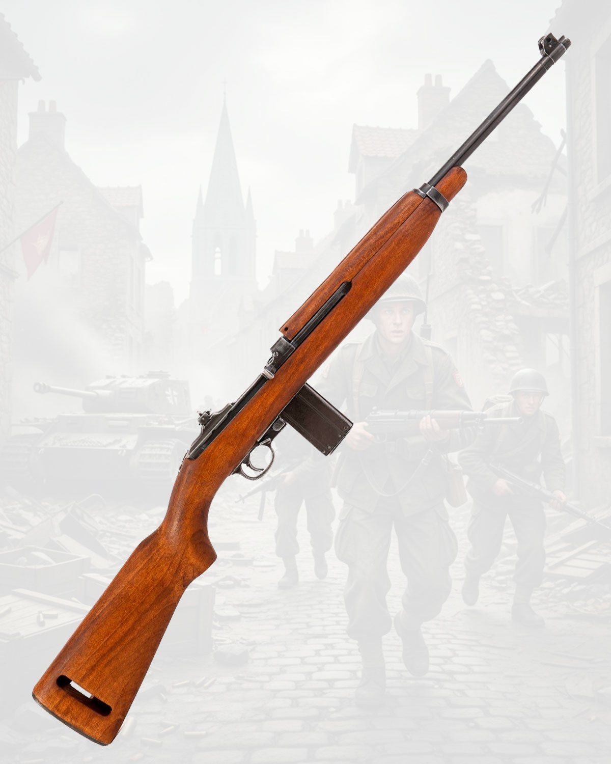 Réplica Carabina M1, calibre 30, diseñada por Winchester, USA 1941