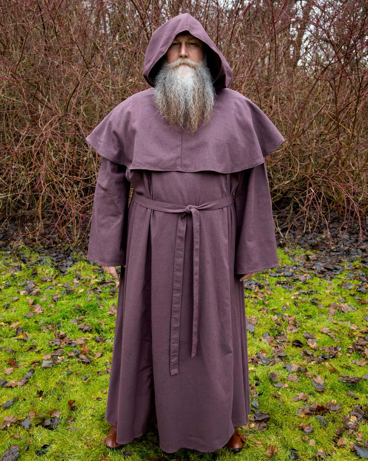 Traje de monje en algodón modelo Adson, color marrón