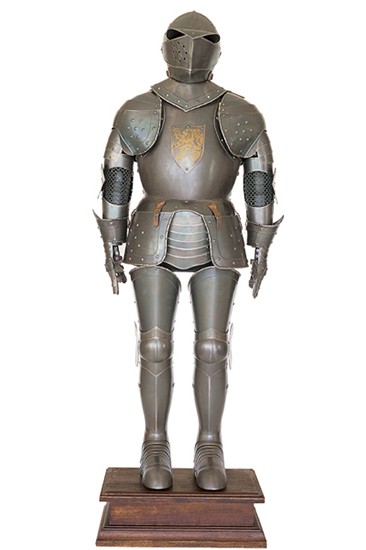 Armadura escudo armas, siglo XV