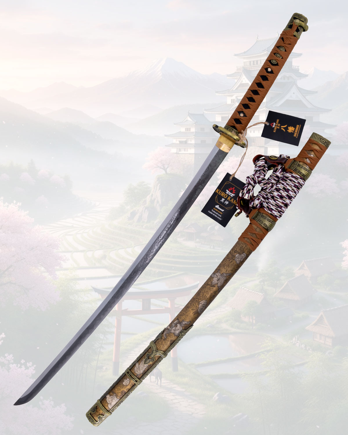 Katana Kuro Kami Hachiman El espíritu protector eterno