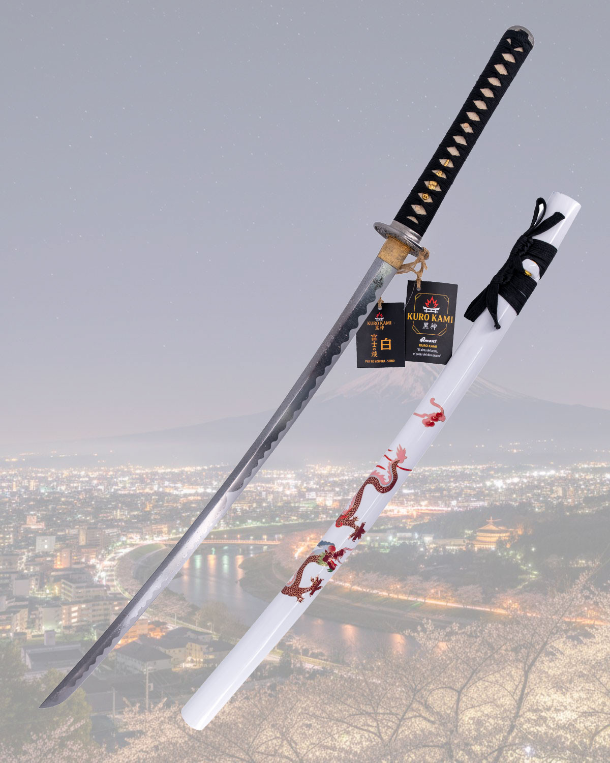 Katana Kuro Kami Fuji No Homura modelo SHIRO