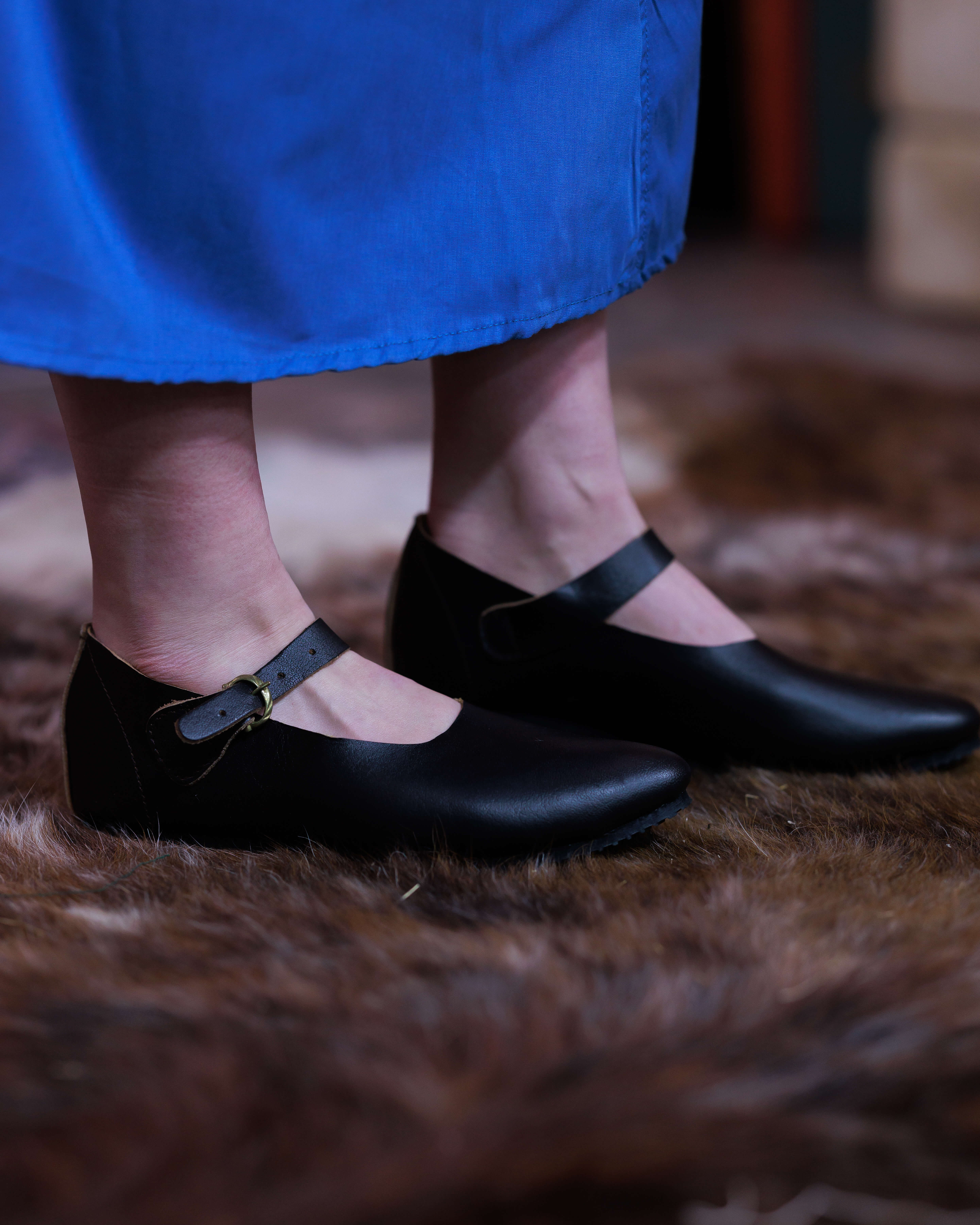 Mocasines en cuero modelo Jadwiga, color negro