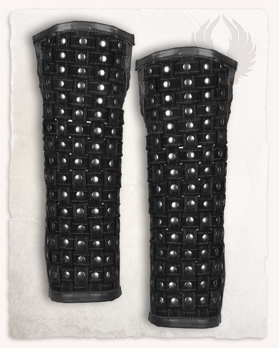 Grebas medievales en cuero modelo Robert, color negro