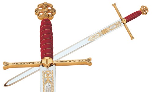 Mandoble de los Reyes Católicos en Oro