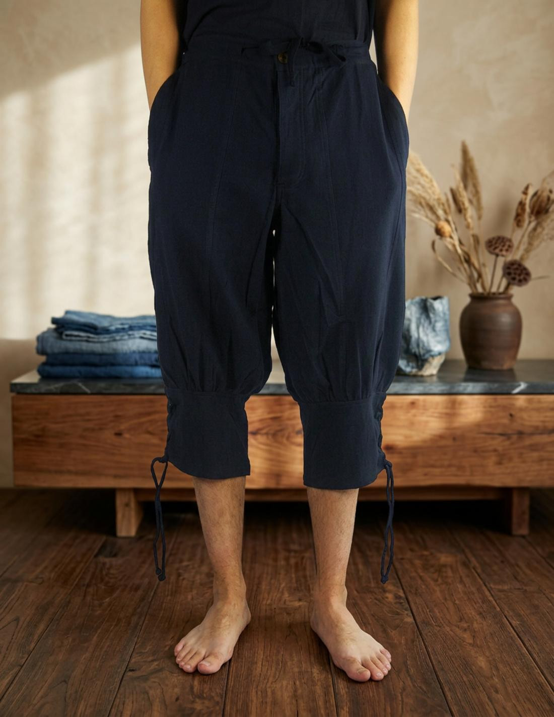 Pantalón Vikingo rodilla negro