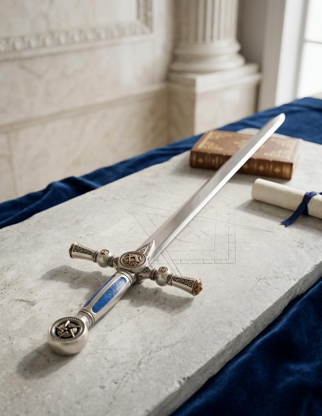 Espada de los masones en Plata