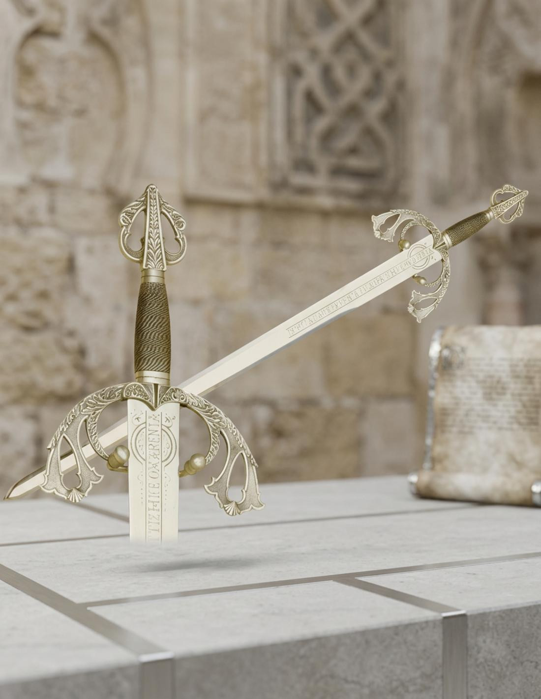 Espada Tizona del Cid en Plata