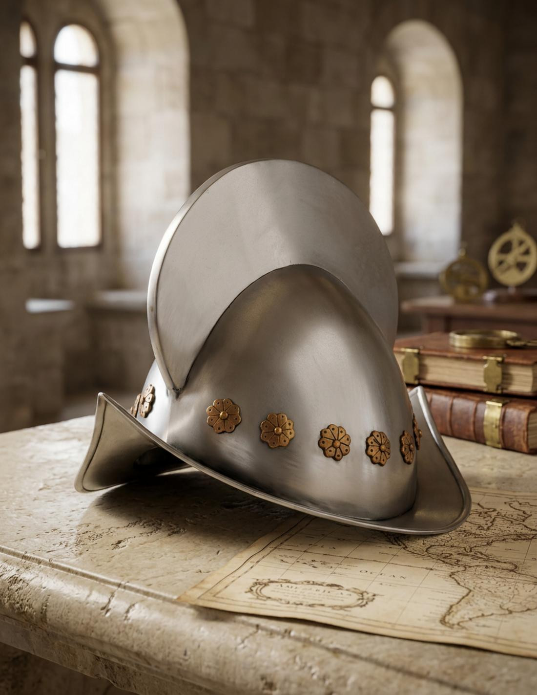 Casco Conquistador Español siglo XVI