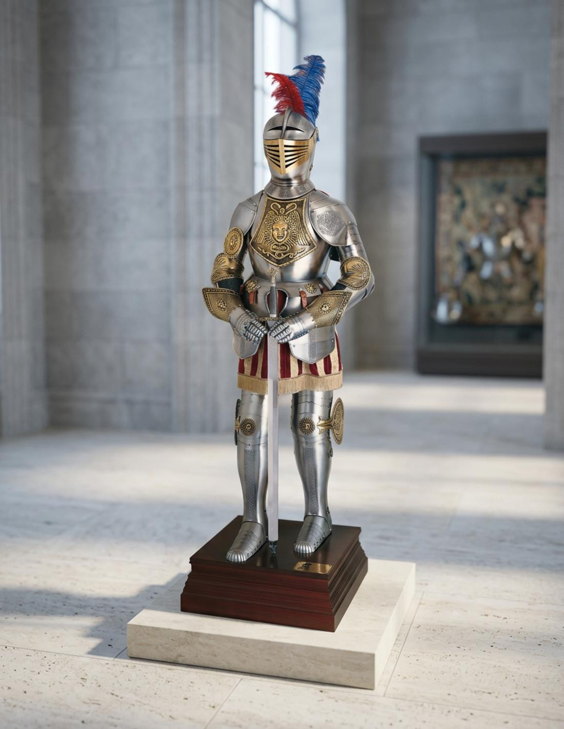 Armadura siglo XVI cincelada