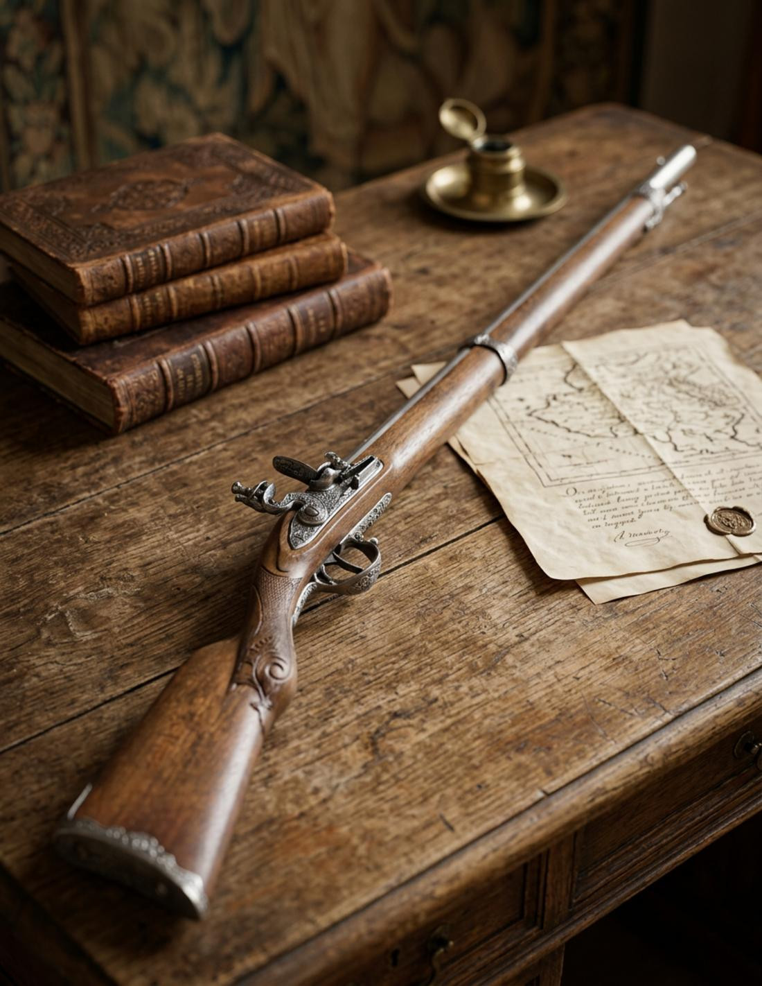 Rifle francés simulado de 1807 (110 cms.)