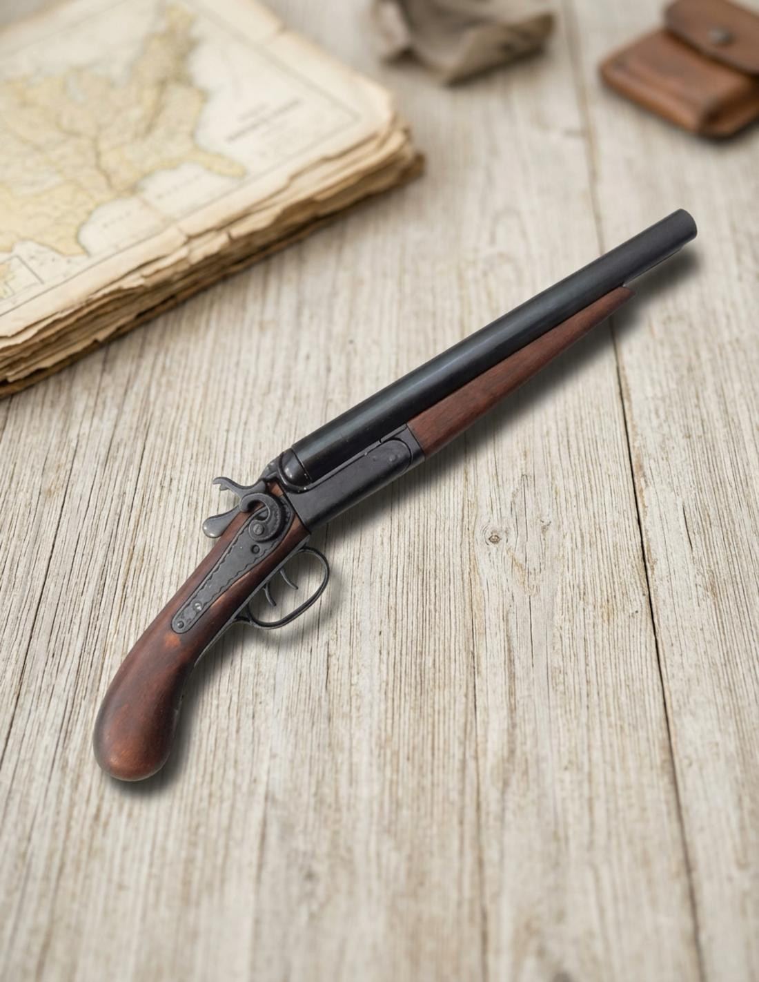 Pistola de 2 cañones recortados, EUA 1881