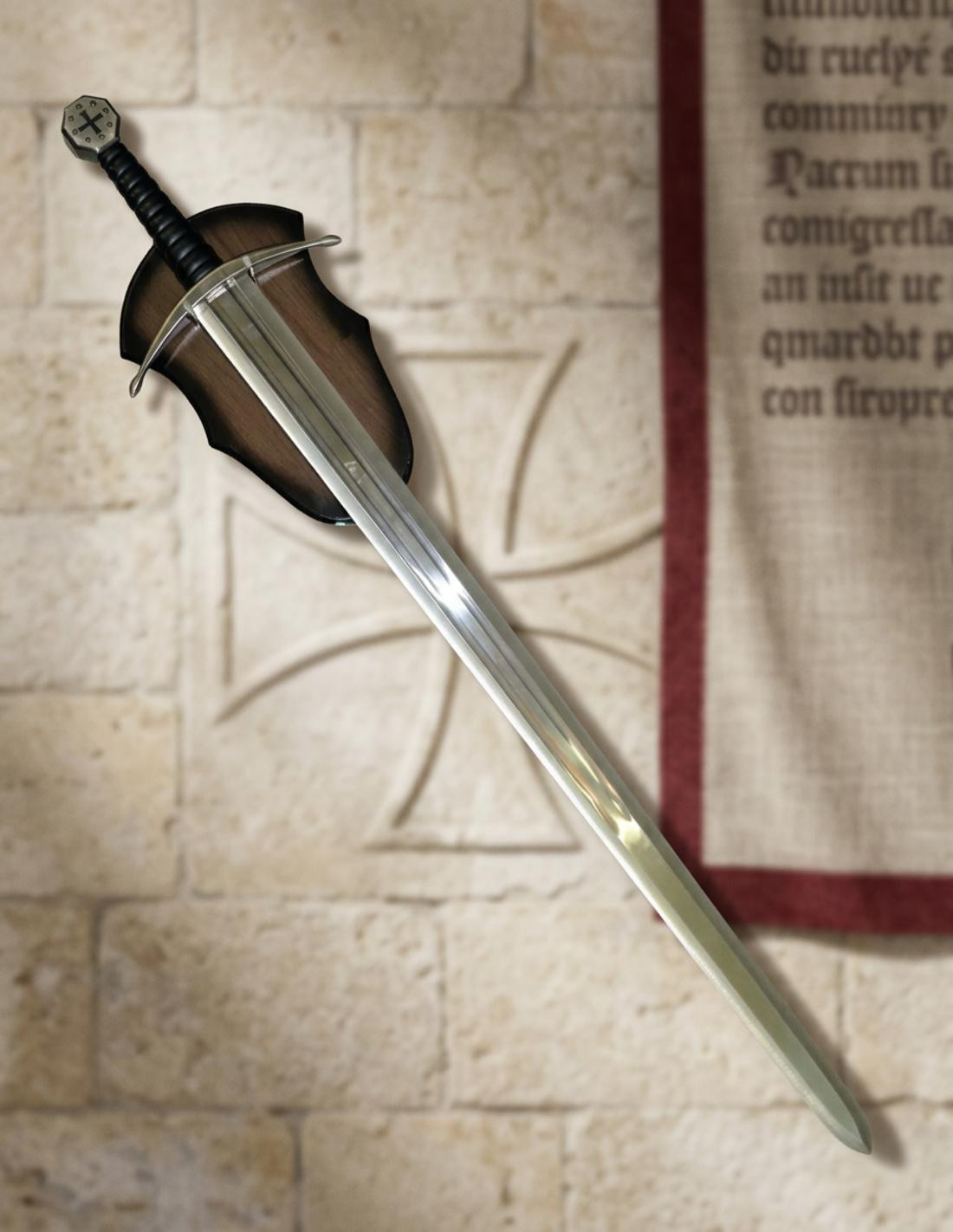 Espada templarios con soporte