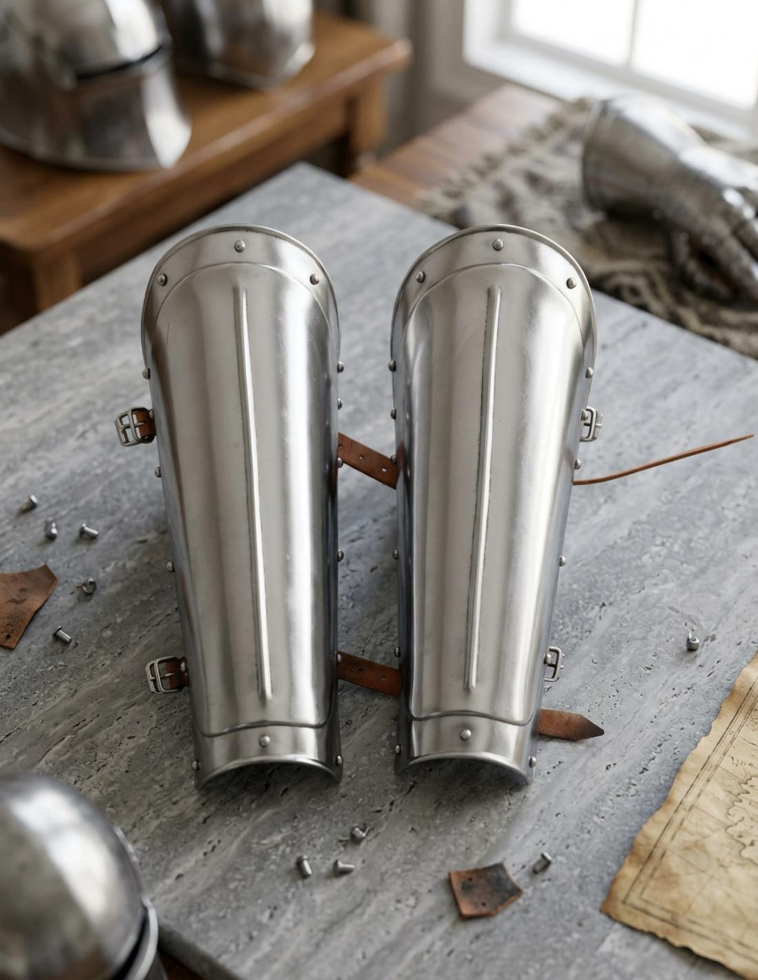 Pareja de Grebas metálicas