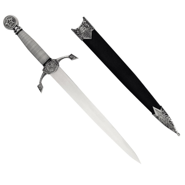 Daga masónica con vaina