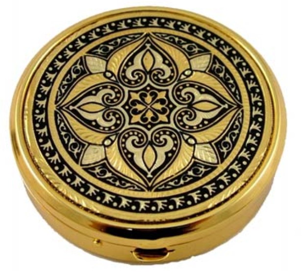 Pastillero Damasquinado 4 separaciones