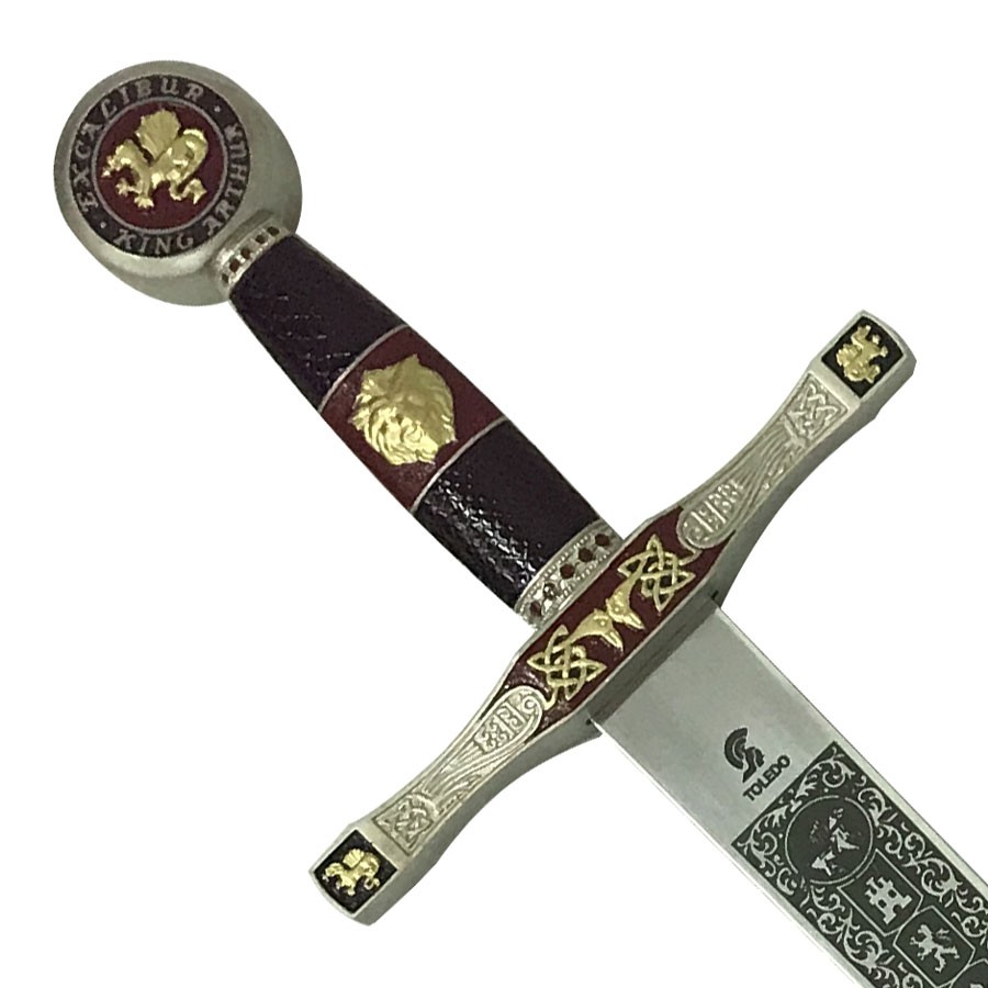 Espada Excalibur latónada, Cadete (75 cms.)