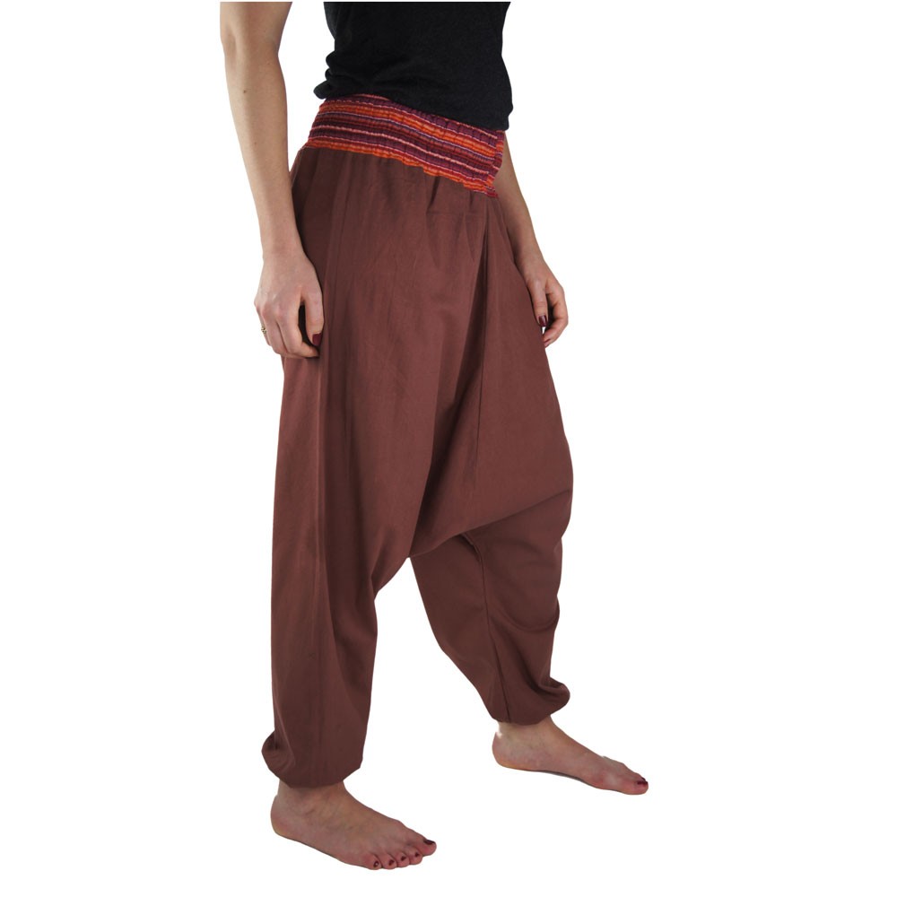 Pantalón ancho Jessie, rojo marsala