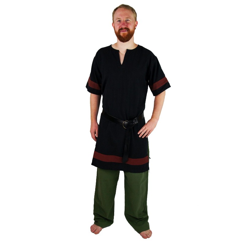 Túnica Romana Negra-Roja