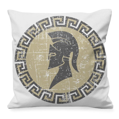 Cojín Griego Guerrero Espartano