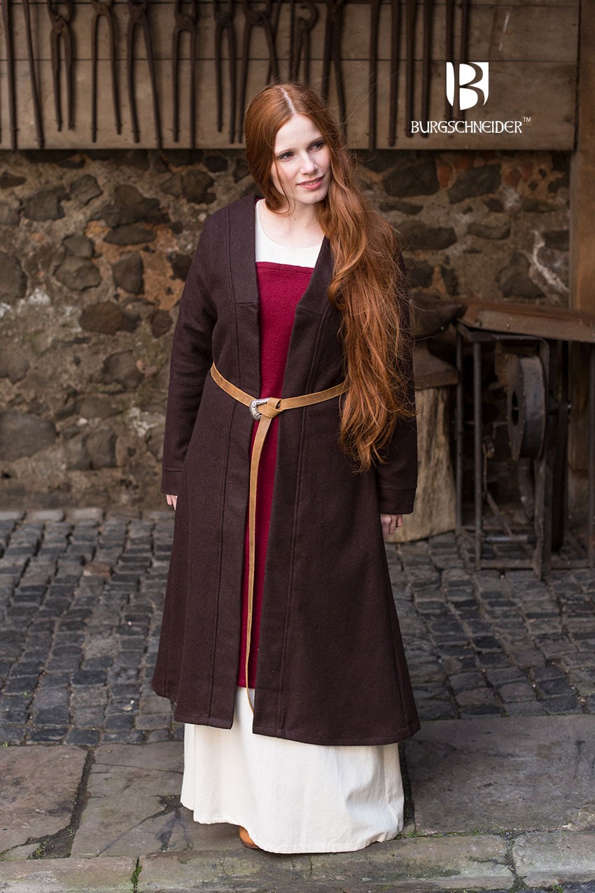 Brial Medieval Aslaug Marrón en Lana
