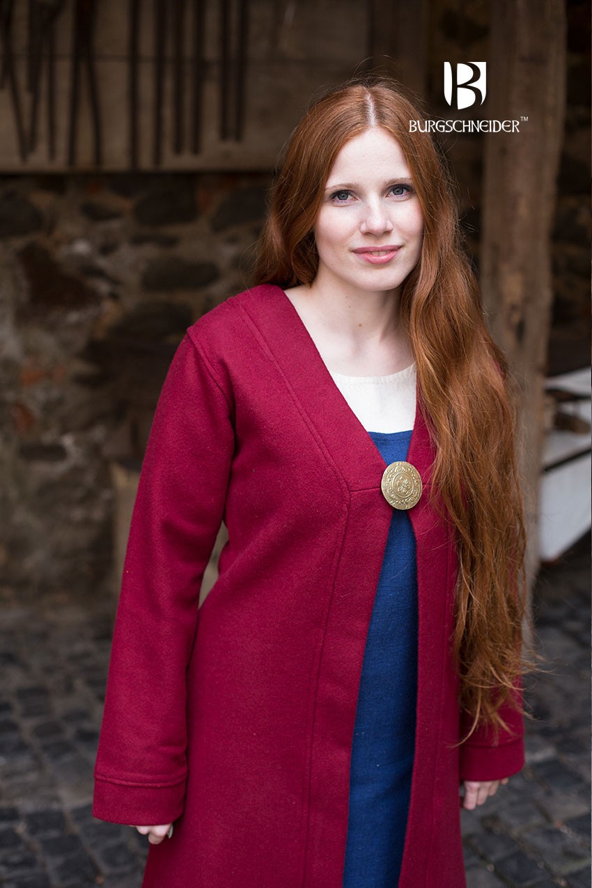 Brial Medieval Aslaug Rojo en Lana