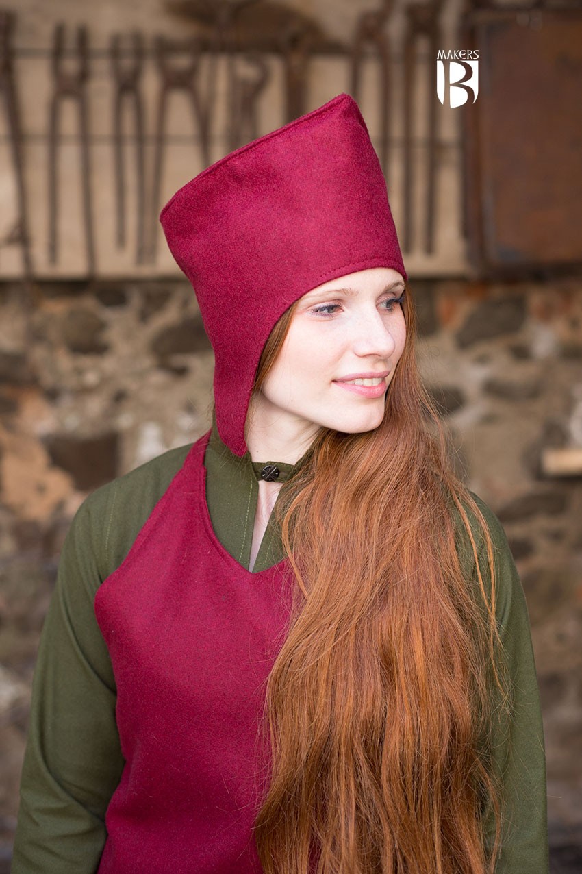 Sombrero de mago Adis, lana roja