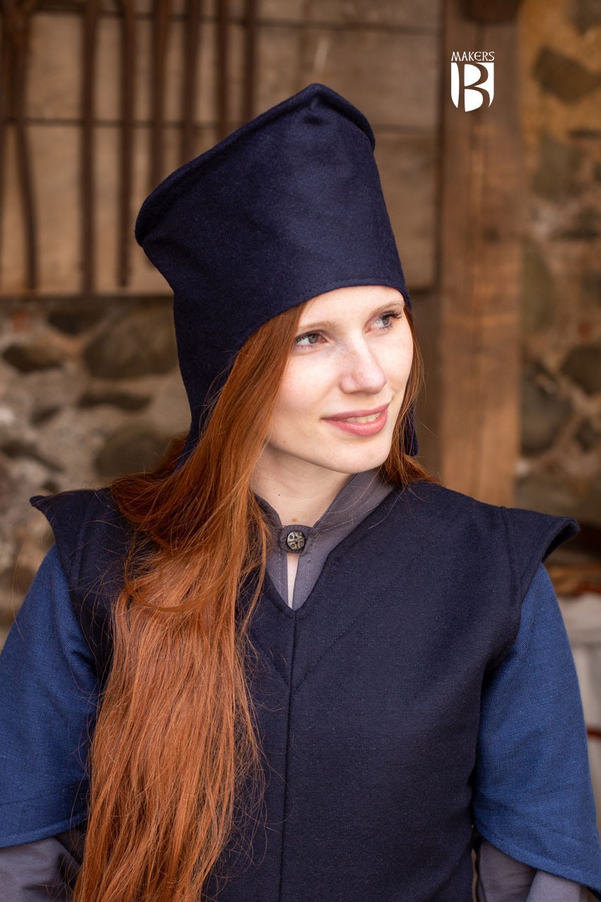 Sombrero de mago Adis, lana azul