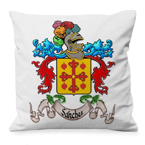Cojín personalizado con Escudo Heráldico 1 Apellido (COLOREADO)