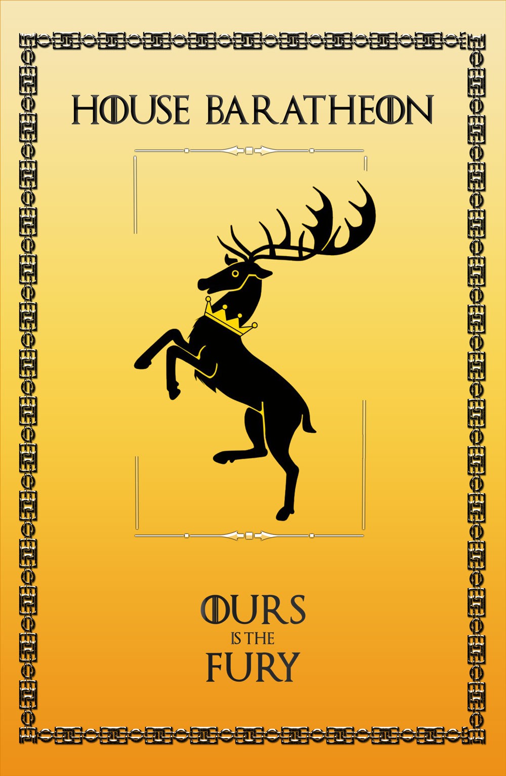 Estandarte Juego de Tronos House Baratheon (70x100 cms.)