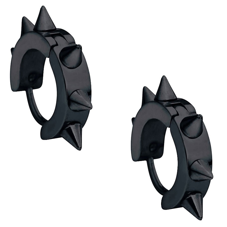 Pendientes góticos pinchos negros