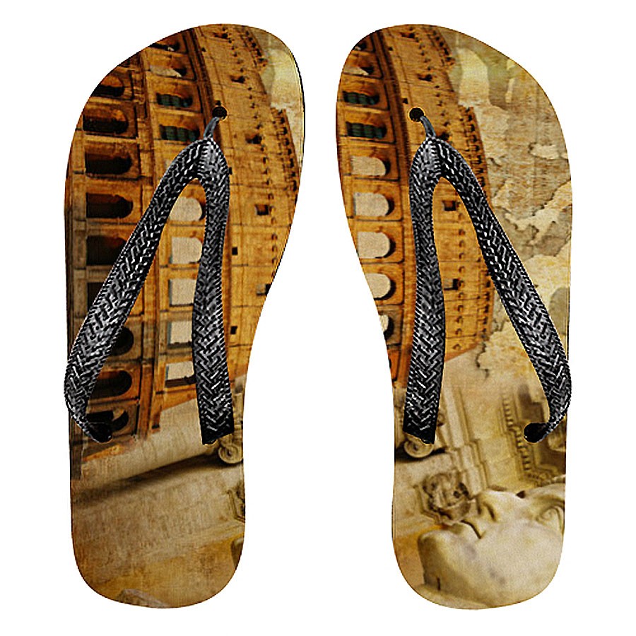 Chanclas verano Emperador Romano junto al Coliseo