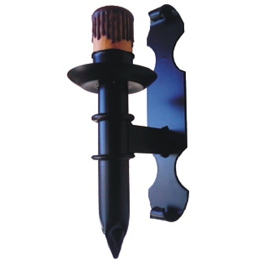 Aplique vela forja medieval 1 luz (29x12 cms.)