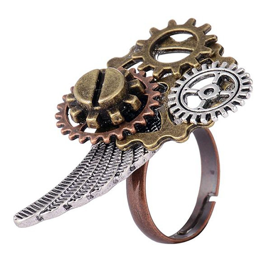Anillo ajustable SteamPunk Ala de Ángel