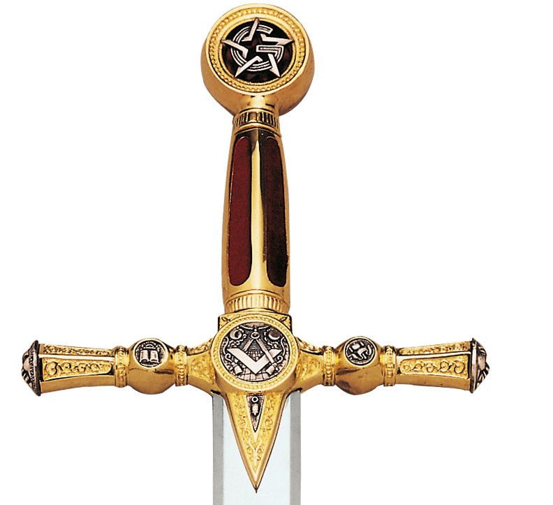 Espada de los masones en Oro