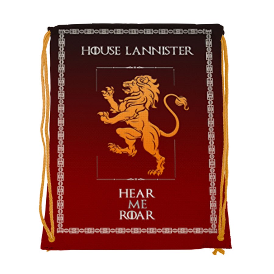 Mochila de cuerdas House Lannister de Juego de Tronos (34x42 cms.)