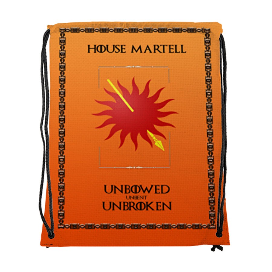 Mochila de cuerdas House Martell de Juego de Tronos (34x42 cms.)