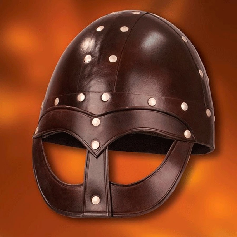 Casco Vikingo Vendel, cuero
