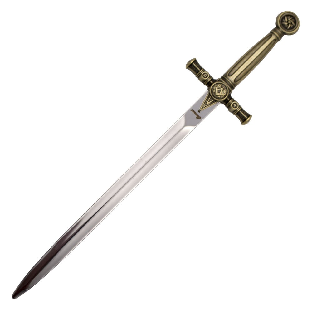 Abrecartas Masónico, acabado bronce