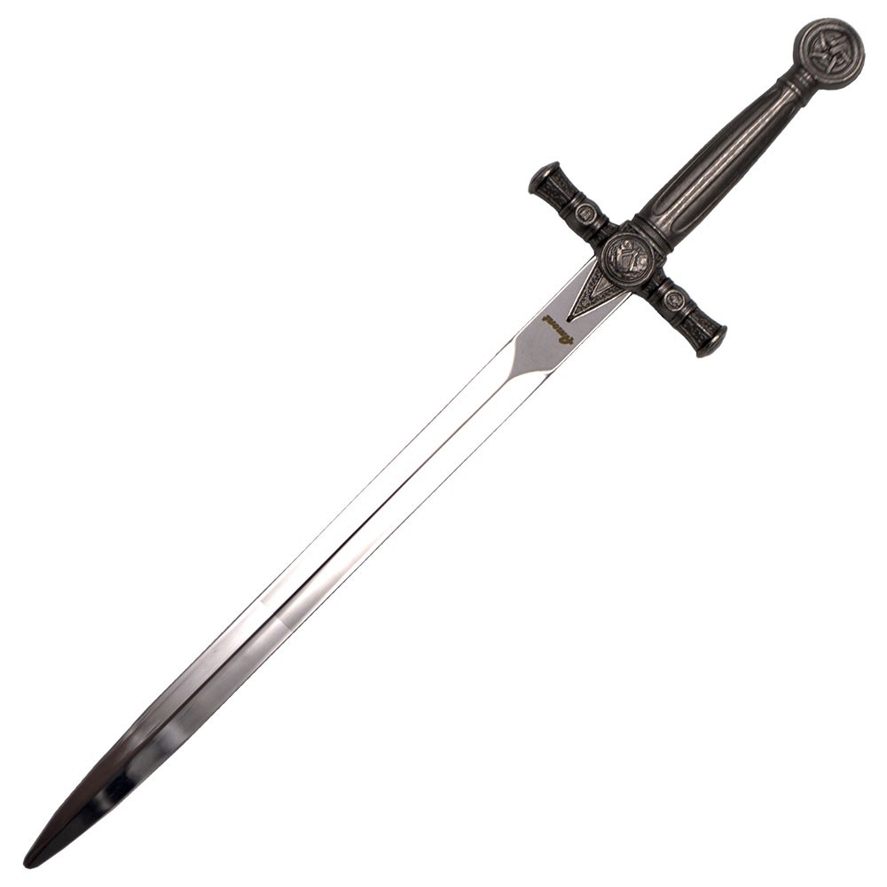 Abrecartas Masónico, acabado níquel